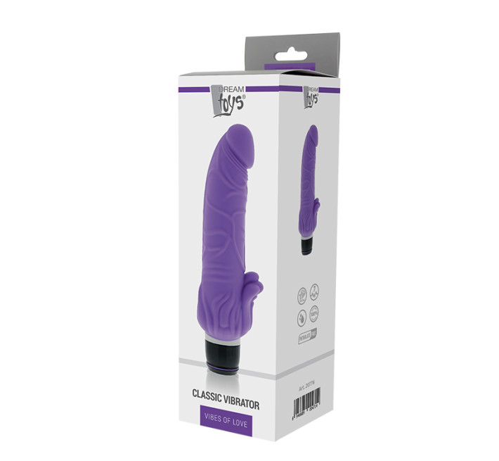 Вібратор Dreamtoys Purrfect Silicone Classic 7 inch Фіолетовий