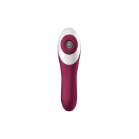 Вакуумный стимулятор с вибрацией Satisfyer Dual Crush Wine Red