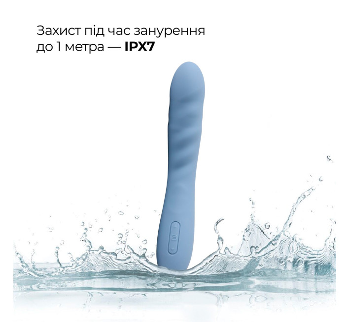 Смарт-вибратор с пульсацией Svakom Ava Neo Cornflower Blue, 15 режимов работы, водонепроницаемый