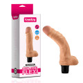 Реалістичний вібратор LoveToy Reel Feel Flexi Vibrator 9 Тілесний