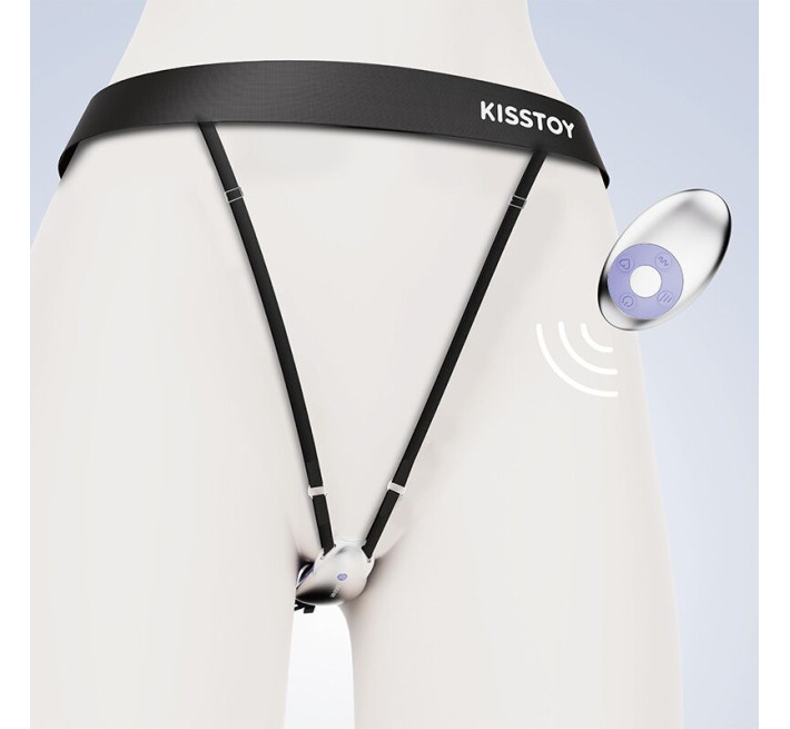 Вібратор у трусики KISTOY Viosecret, пояс для фіксації та пульт ДК у комплекті
