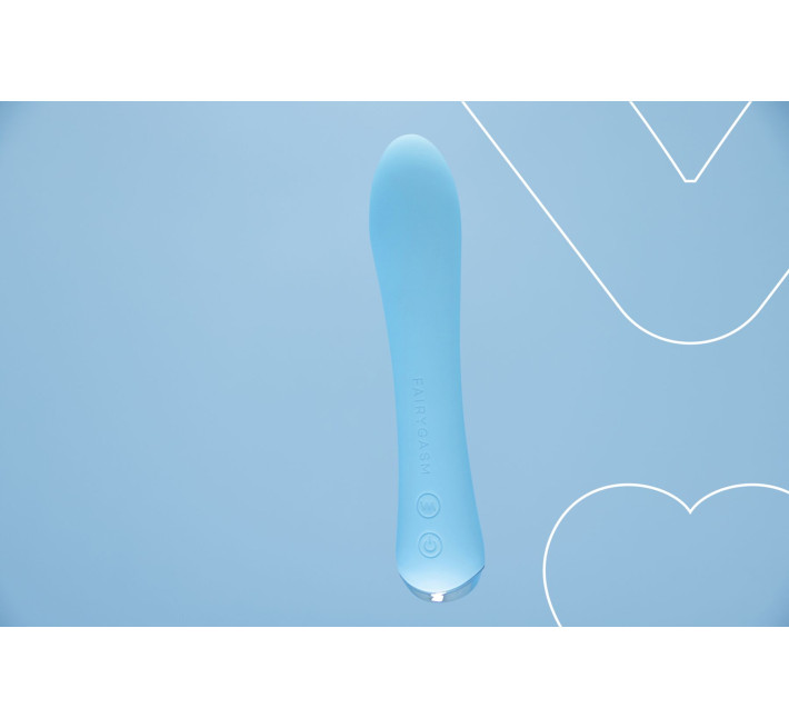 Вибратор с подогревом FairyGasm WowGenie blue, подогрев до 42 °C