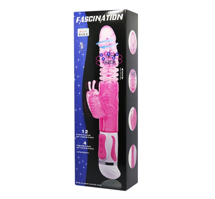 Вібратор LyBaile Fascination Vibrating & Rotating 30 см