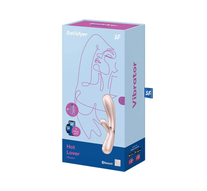 Смарт вібратор-кролик із підігрівом Satisfyer Hot Lover Nude