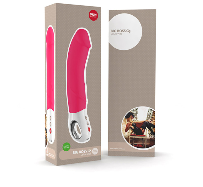 Вибратор Fun Factory Big Boss G5 Розовый