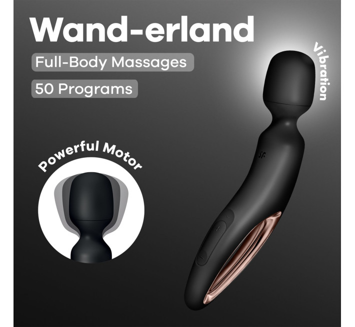 Вибромассажер Satisfyer Wand-erland (Black/Rosegold)