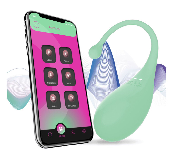 Смарт-віброяйце Adrien Lastic Palpitation Mint з глибокою вібрацією