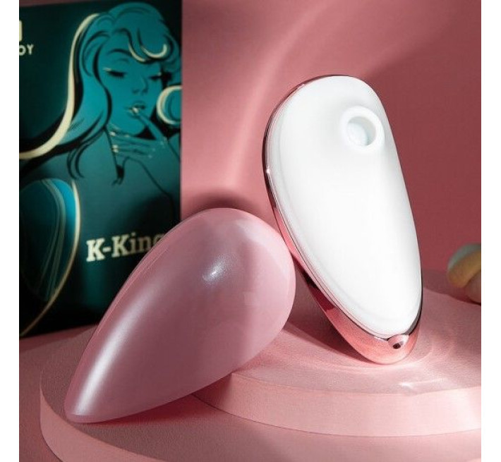 Вакуумный стимулятор KisToy K-King Розовый