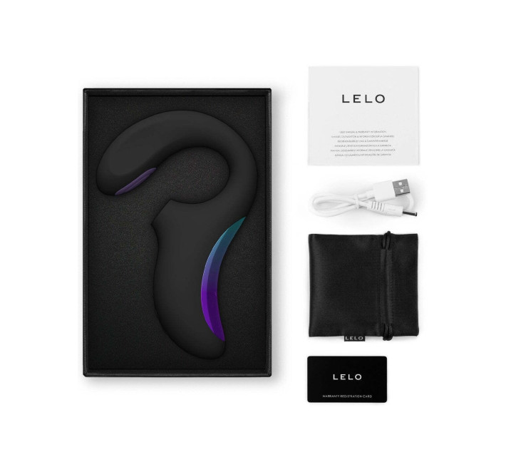Кліторально-вагінальний звуковий стимулятор LELO Enigma Double Sonic Black