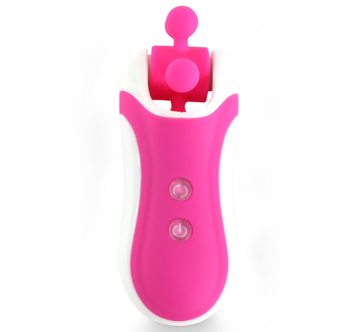 Стимулятор з імітацією оральних ласк FeelzToys Clitella Oral Clitoral Stimulator Рожевий