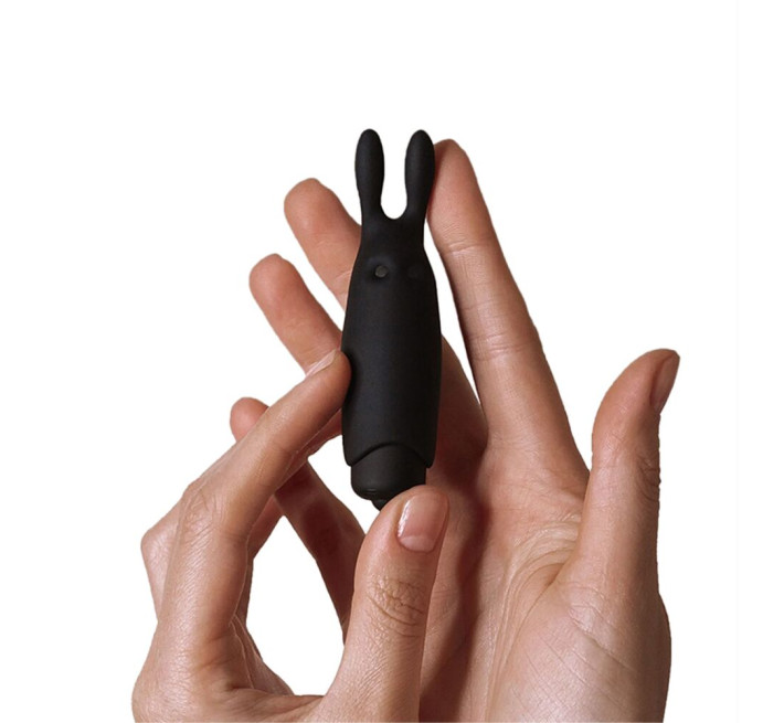 Минивибратор Adrien Lastic Lastic Pocket Vibe Rabbit Черный