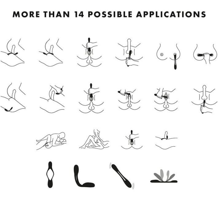 Універсальний гнучкий вібратор для пар Satisfyer Elastic Game Dark Blue