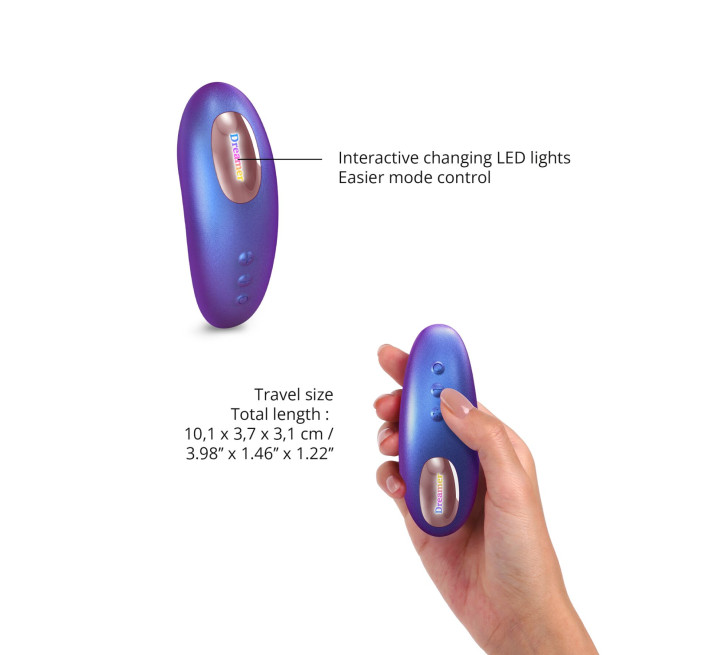 Вакуумний кліторальний стимулятор Love To Love DREAMER – IRIDESCENT NIGHT, пестощі язичком, пульт