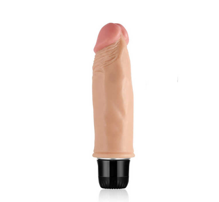 Реалистичный вибратор LoveToy Reel Feel Vibrator 6.5 Телесный