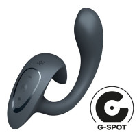 Вагінально-кліторальний вібратор Satisfyer G for Goddess 1 Dark Grey, 2 мотори Вагінально-кліторальний вібратор Satisfyer G for Goddess 1 Dark Grey, 2 мотори