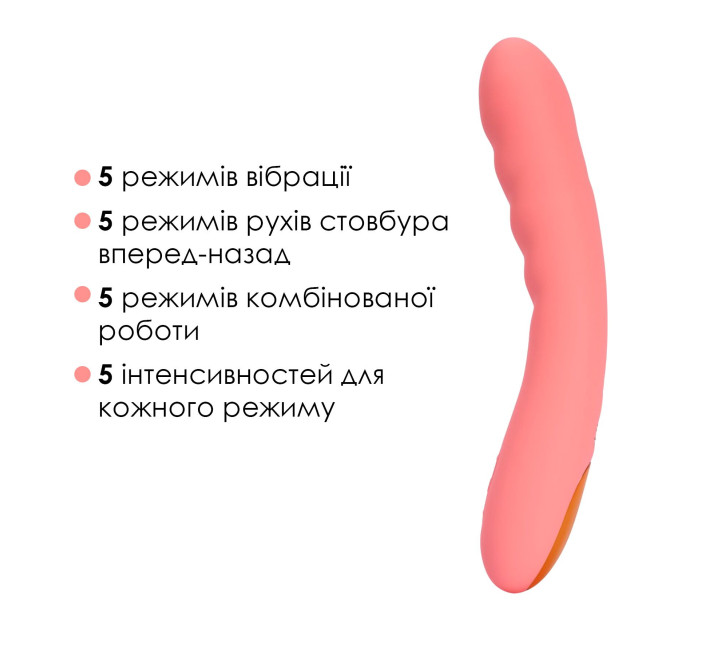 Смарт-вибратор с пульсацией Svakom Ava Neo Peach Pink, 15 режимов работы, водонепроницаемый