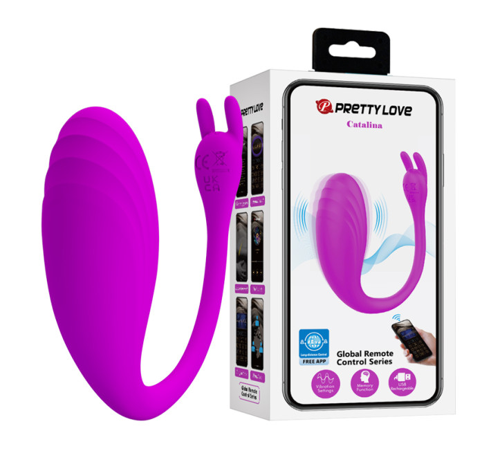 Вибратор Pretty Love Catalina Stimulator Purple (App)