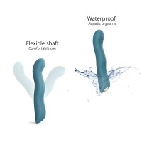 Вибратор Love To Love SWAP - TEAL ME, с пульсивной жемчужиной для точки G, 3 мотора, гнется