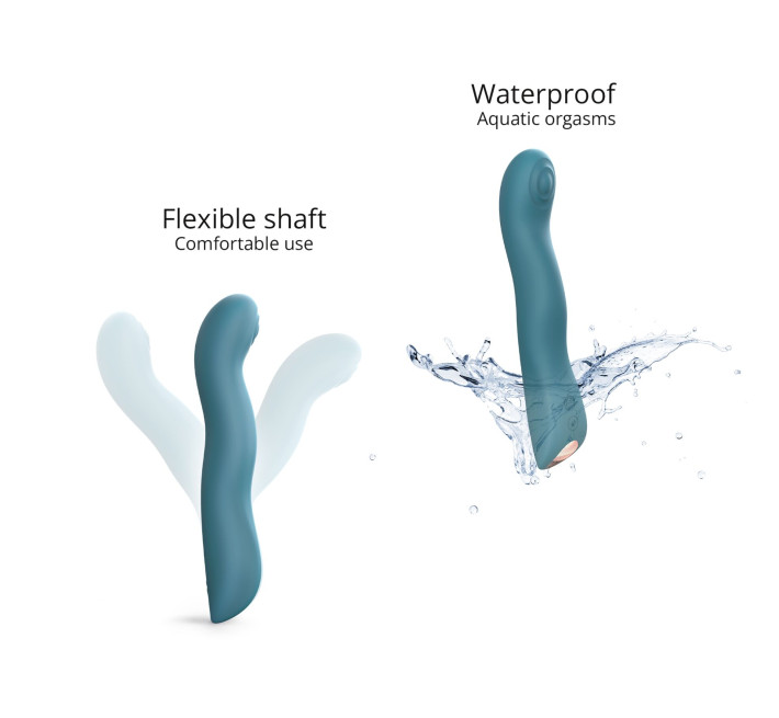 Вибратор Love To Love SWAP - TEAL ME, с пульсивной жемчужиной для точки G, 3 мотора, гнется