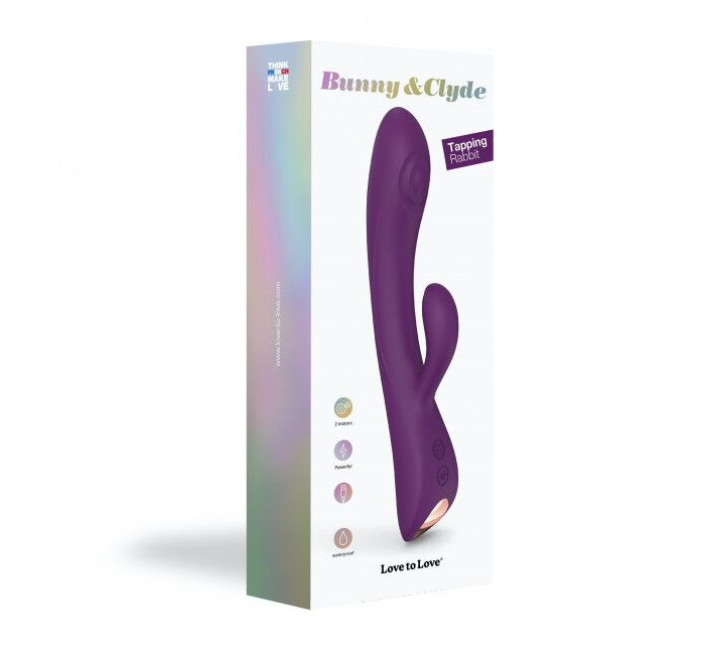 Вибратор-кролик с точечным массажем точки G - Love To Love Bunny&Clyde Фиолетовый