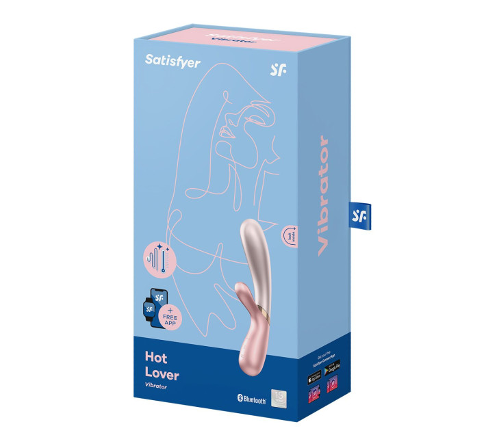 Смарт вібратор-кролик із підігрівом Satisfyer Hot Lover Pink