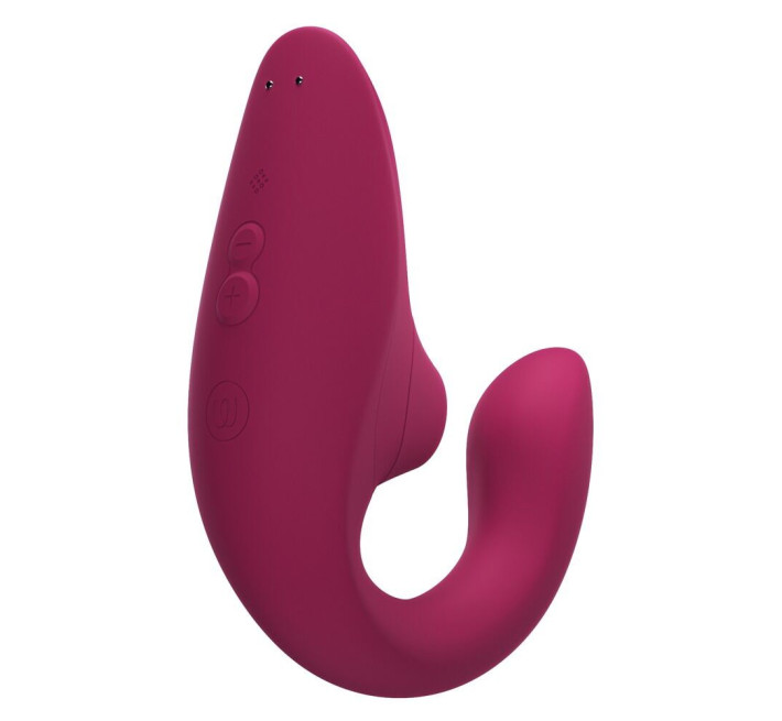 Вагинально-клиторальный стимулятор Womanizer Blend Vibrant Pink, вибрация + вакуум, 2 мотора