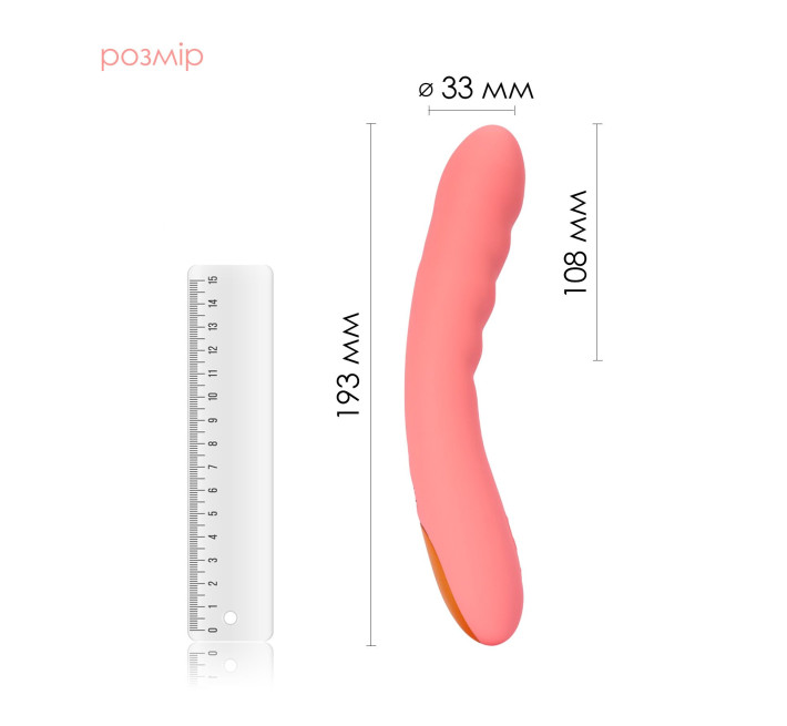 Смарт-вибратор с пульсацией Svakom Ava Neo Peach Pink, 15 режимов работы, водонепроницаемый