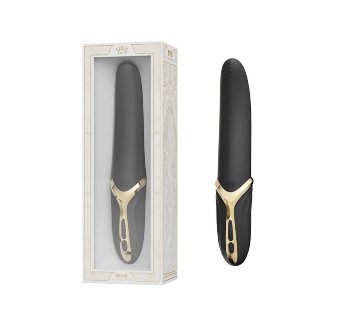 Вибратор Zalo – EVE Obsidian Black, вибрация + ротация, имитация язычка, подогрев до 39 °C