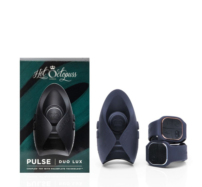 Игрушка для пар Hot Octopuss PULSE DUO LUX, пульсация+вибрация, использование без рук, 2 пульта