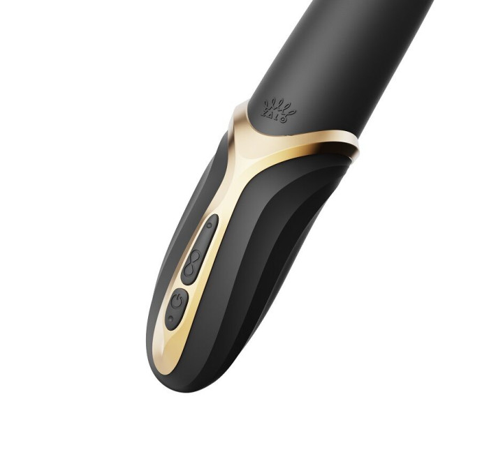 Вибратор Zalo – EVE Obsidian Black, вибрация + ротация, имитация язычка, подогрев до 39 °C