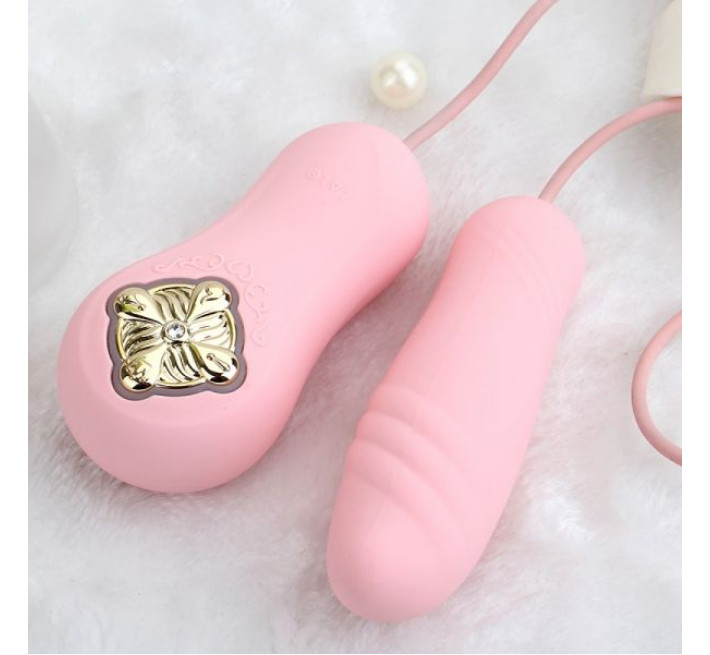 Виброяйцо-пульсатор с функцией нагрева Zalo Temptation Розовый