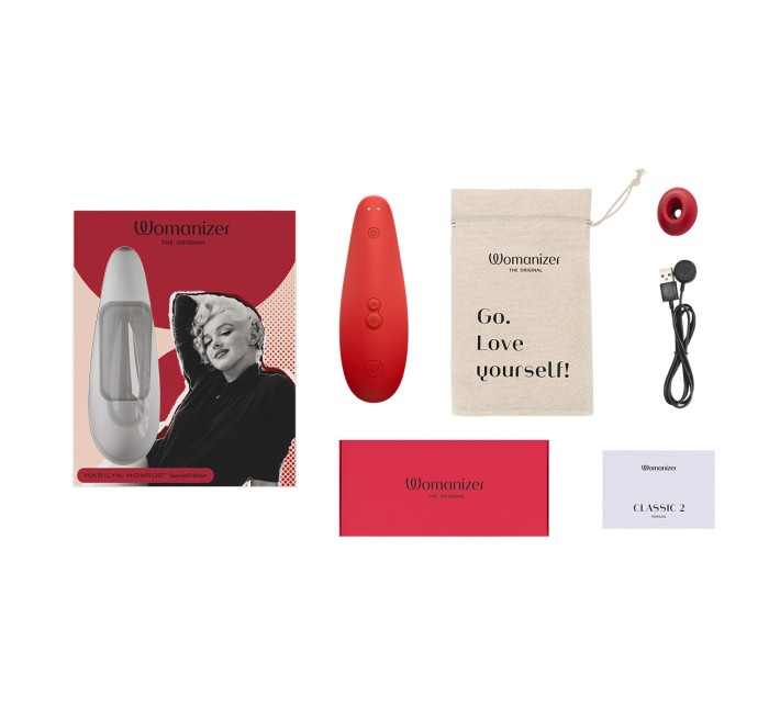 Вакуумный стимулятор клитора Womanizer Marilyn Monroe Vivid Red
