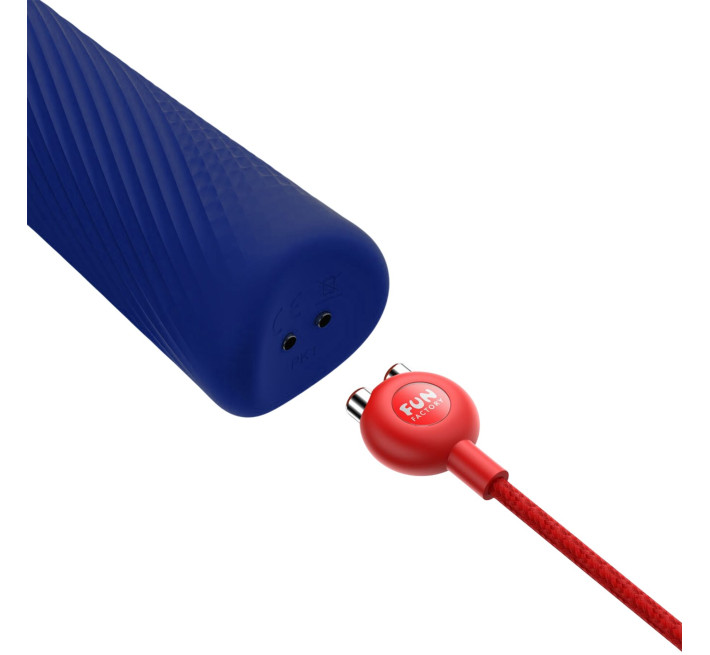 Вібромасажер Fun Factory VIM Vibrating Wand midnight blue, суперпотужний та легкий, до 6 годин роботи