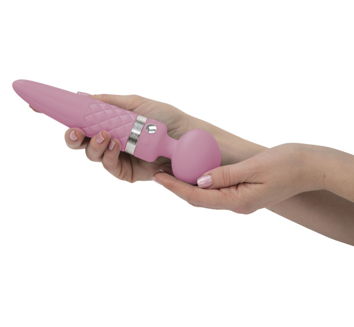 Вибромассажер 2-в-1 PILLOW TALK Sultry Розовый