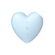 Вакуумный стимулятор-сердце с вибрацией Satisfyer Cutie Heart Blue