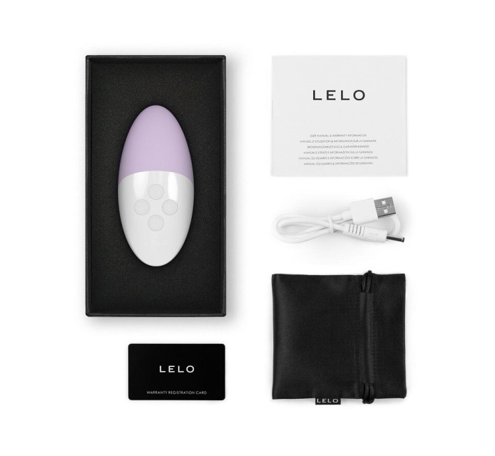 Музыкальный вибратор для клитора LELO SIRI 3 Calm Lavender, вибрации в ритме звуков без смартфона