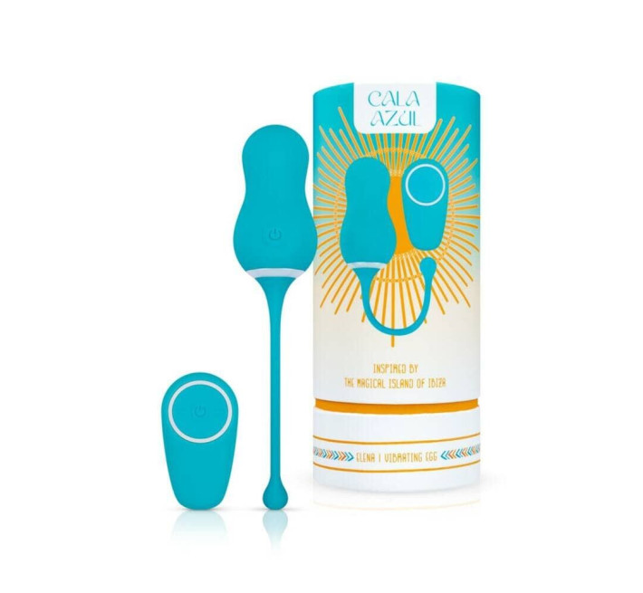 Вибрайте Cala Azul – Elena Vibrating Egg With Remote Control, 10 режимов, пульт ДУ