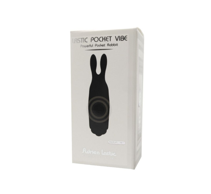 Минивибратор Adrien Lastic Lastic Pocket Vibe Rabbit Черный