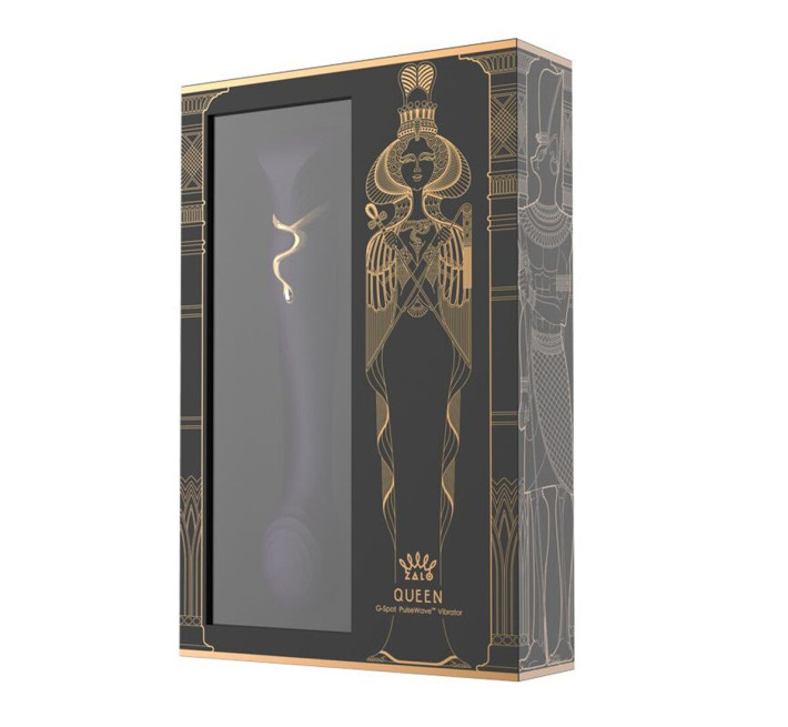 Смартвибратор Zalo — Queen Twilight Purple, пульсирующая жемчужина, кристалл Swarovski