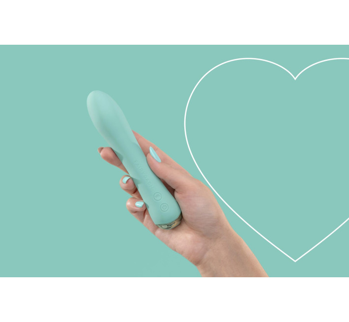 Вібратор з підігрівом FairyGasm WowGenie green, підігрів до 42 °C