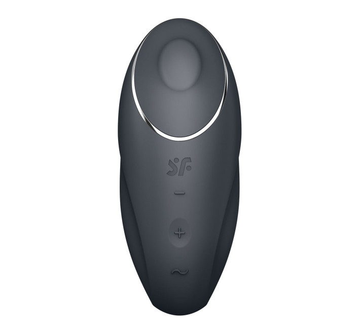 Вібростимулятор-пульсатор Satisfyer Tap & Climax 1 Grey, ефект постукування пальцем, 2 мотори
