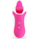 Стимулятор з імітацією оральних ласк FeelzToys Clitella Oral Clitoral Stimulator Рожевий