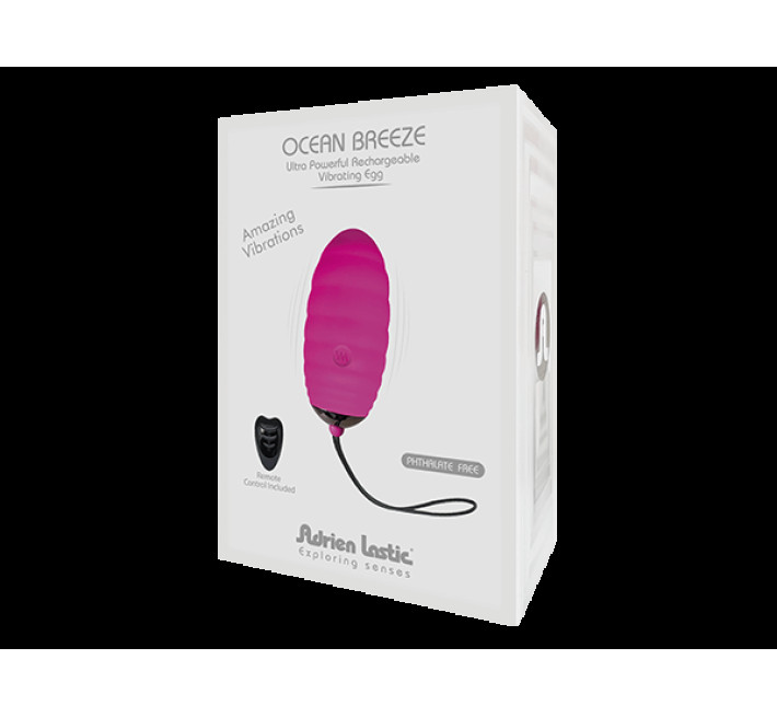 Віброяйце Adrien Lastic Ocean Breeze Рожеве з пультом ДУ