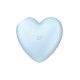 Вакуумный стимулятор-сердце с вибрацией Satisfyer Cutie Heart Blue