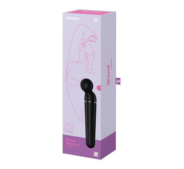 Вибромассажер Satisfyer Planet Wand-er Black/Rosegold, очень мощный, беспроводной