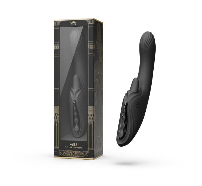 Вібратор-кролик Zalo Ares Obsidian Black