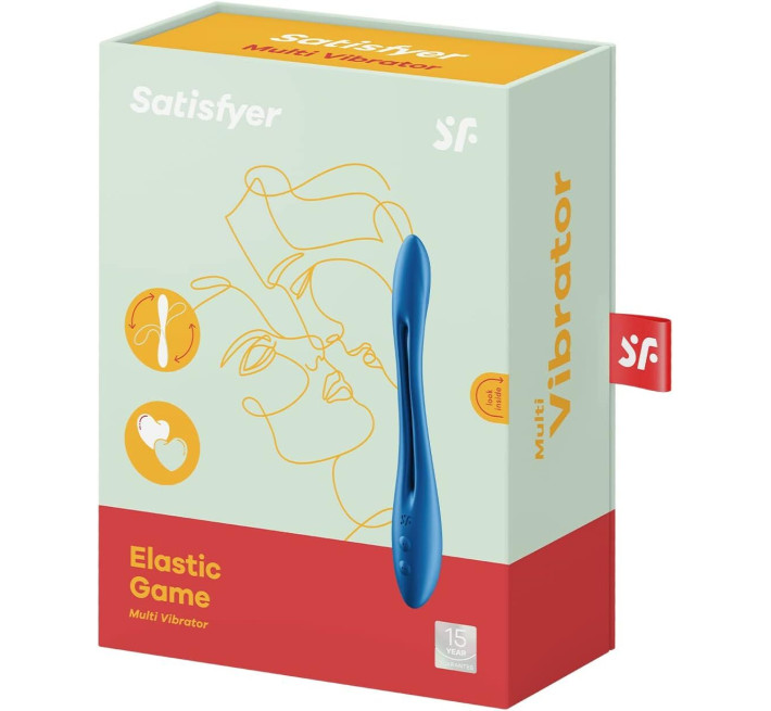 Універсальний гнучкий вібратор для пар Satisfyer Elastic Game Dark Blue