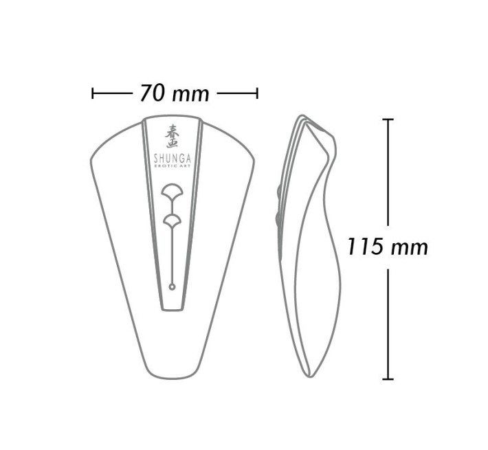 Кліторальний вібратор Shunga Obi Light Pink