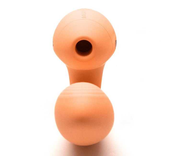 Вакуумный вибратор KISTOY Tina Mini Orange, вагинально-клиторальный