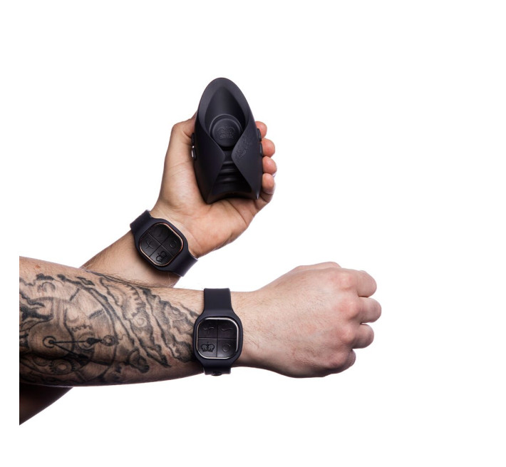 Игрушка для пар Hot Octopuss PULSE DUO LUX, пульсация+вибрация, использование без рук, 2 пульта